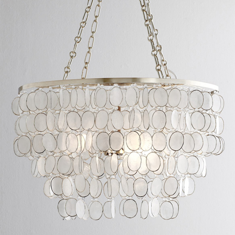 Люстра из ракушек SHELL Chandelier 61 Перламутровый Люстра из ракушек SHELL Chandelier 61 Перламутровый в Костроме | Loft Concept