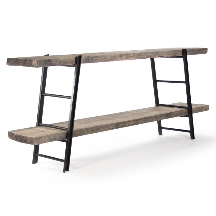 Стеллаж Industrial Iron Rustic Console Стеллаж Industrial Iron Rustic Console в Костроме | Loft Concept