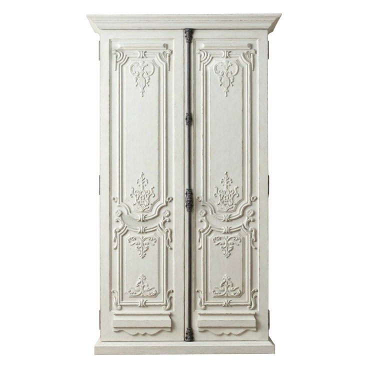 Шкаф French Distressed White Белый Шкаф French Distressed White Белый в Костроме | Loft Concept