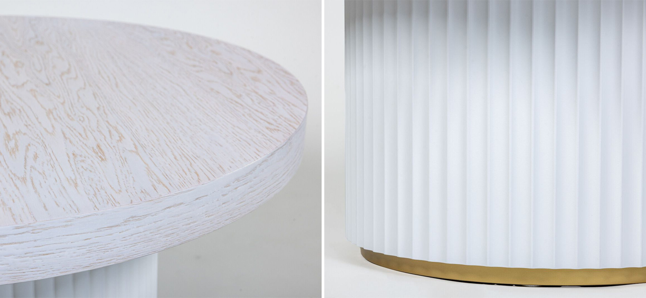 Кофейный столик Antique Order Шпон Беленого дуба - фото