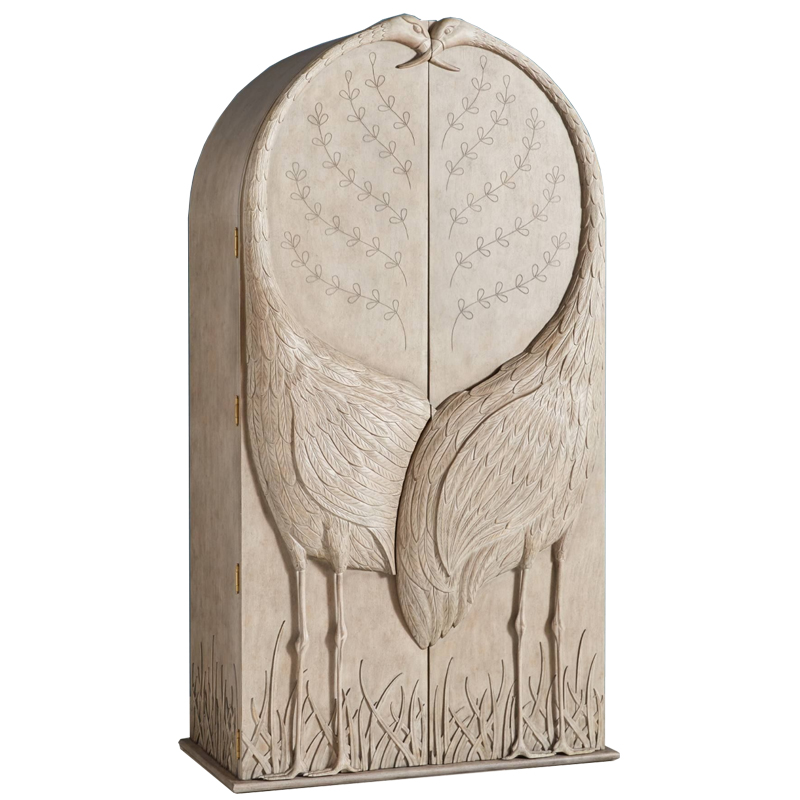 Шкаф ручная резьба Land & Sky Armoire Бежево-серый Шкаф ручная резьба Land & Sky Armoire Бежево-серый в Костроме | Loft Concept