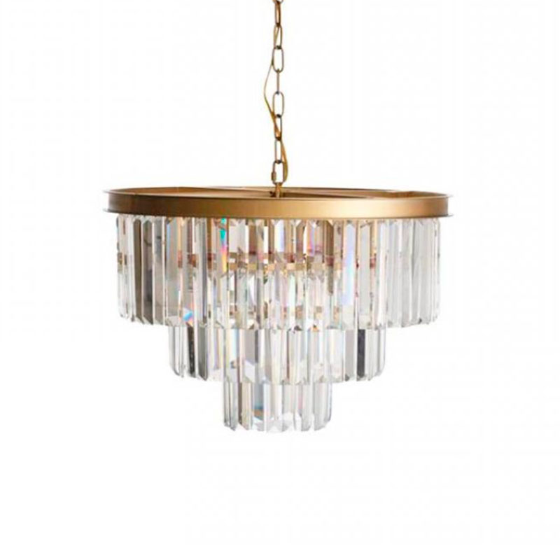 Круглая Люстра RH 1920s Odeon GOLD iron Three Layers Прозрачное Стекло диаметр 50 см Золотой Прозрачное Стекло Круглая Люстра RH 1920s Odeon GOLD iron Three Layers Прозрачное Стекло диаметр 50 см Золотой Прозрачное Стекло в Костроме | Loft Concept