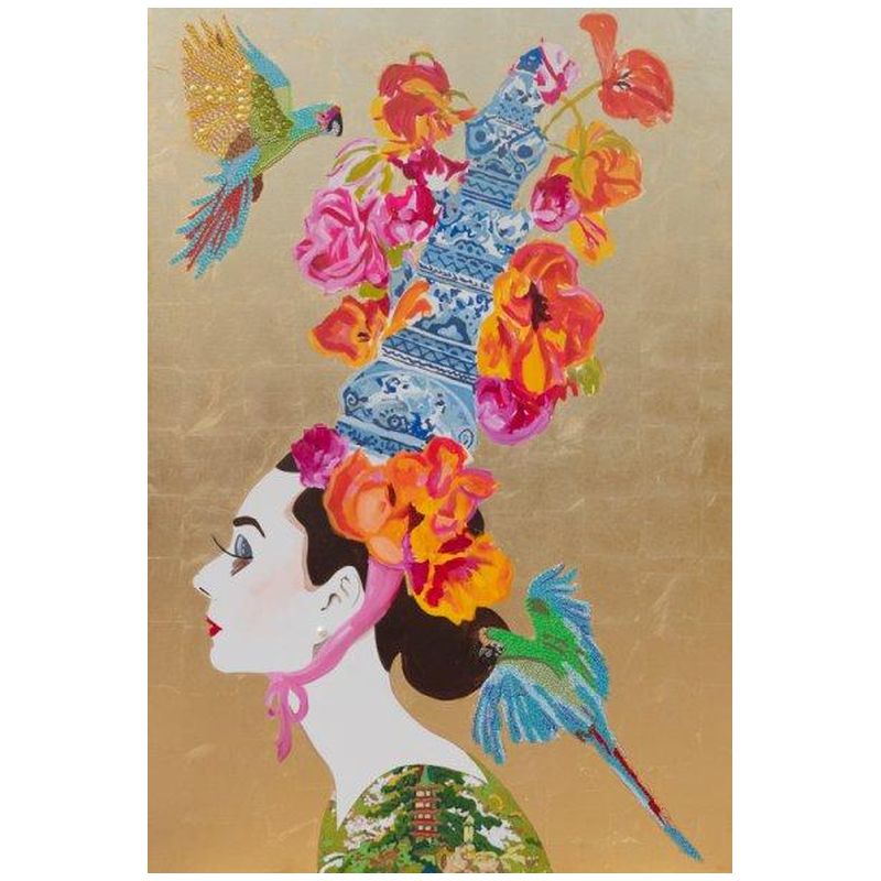 Картина “Audrey with Ming Pagoda Headdress and Parrots” Мульти Картина “Audrey with Ming Pagoda Headdress and Parrots” Мульти в Костроме | Loft Concept