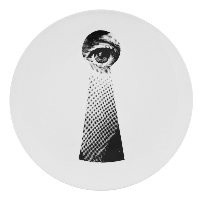 Декоративная тарелка Fornasetti 014 Черный Декоративная тарелка Fornasetti 014 Черный в Костроме | Loft Concept