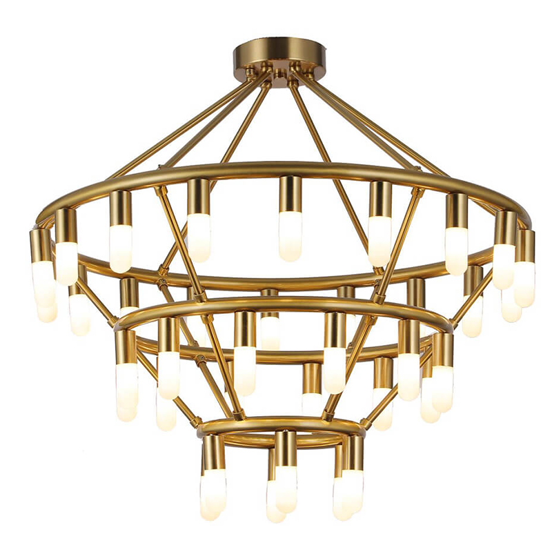 Люстра Maynor Candles Chandelier Латунь Люстра Maynor Candles Chandelier Латунь в Костроме | Loft Concept