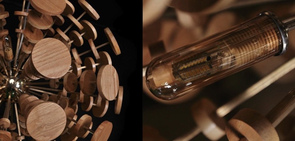 Люстра Wooden Glowworm Sphere Люстра Wooden Glowworm Sphere - Loft-Concept в Костроме