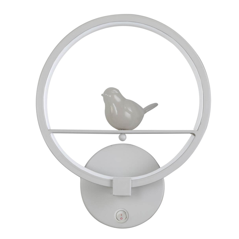 Бра Bird Ring Sconce white Белый Бра Bird Ring Sconce white Белый в Костроме | Loft Concept