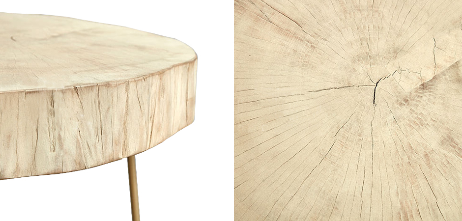 Комплект столиков Saw Cut Beige Wood Coffee Table Комплект столиков Saw Cut Beige Wood Coffee Table - Loft-Concept в Костроме