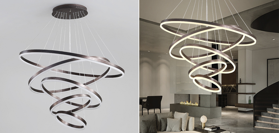Люстра Ribbon Circles Chandelier Люстра Ribbon Circles Chandelier - Loft-Concept в Костроме