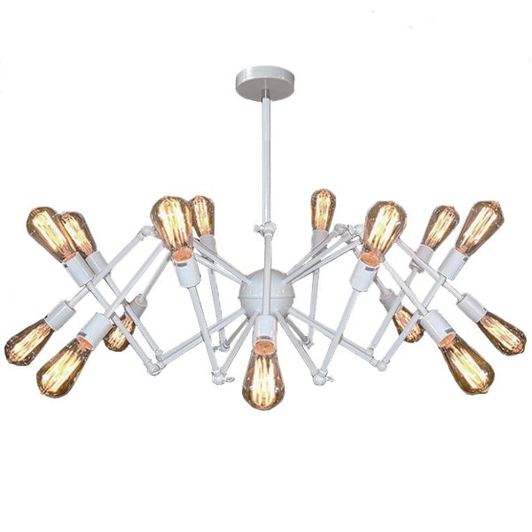 Cветильник Loft Sputnik Chandelier Spider White Белый Cветильник Loft Sputnik Chandelier Spider White Белый в Костроме | Loft Concept