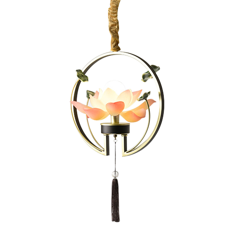 Светильник Lotus Ring Lighting Розовый Зеленый Черный Латунь Светильник Lotus Ring Lighting Розовый Зеленый Черный Латунь в Костроме | Loft Concept