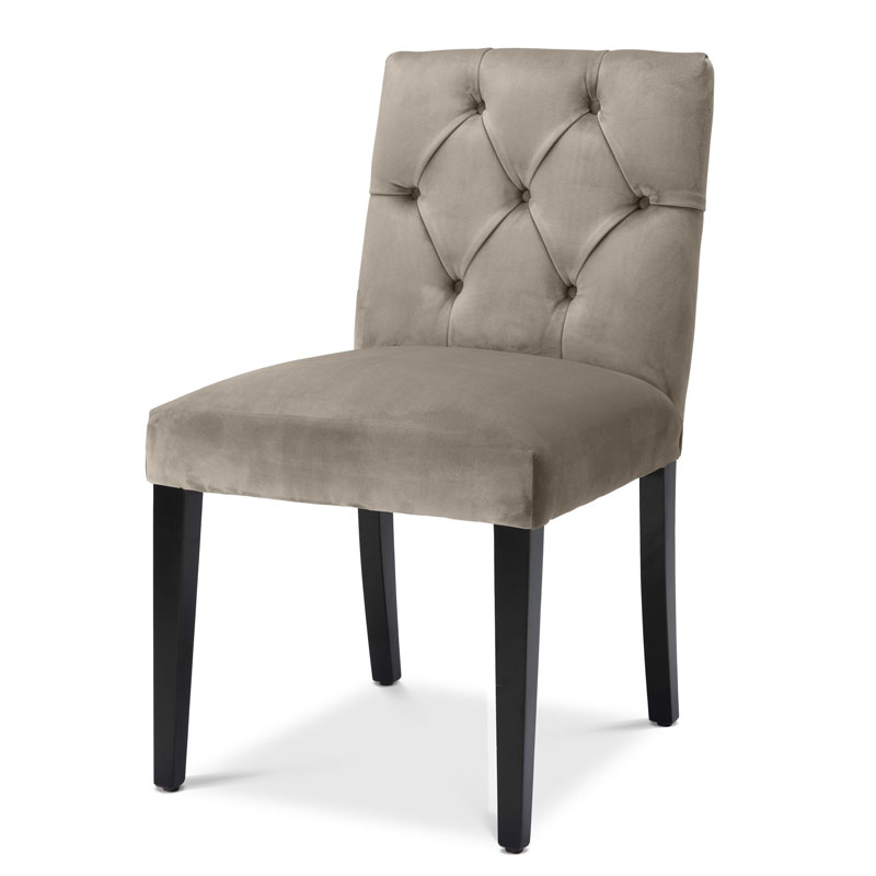 Стул Eichholtz DINING CHAIR ATENA Серый Черный Стул Eichholtz DINING CHAIR ATENA Серый Черный в Костроме | Loft Concept