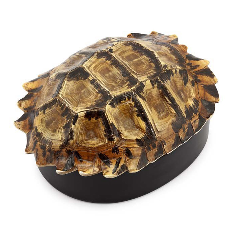 Шкатулка TURTLE BOX DECO Коричневый Черный Шкатулка TURTLE BOX DECO Коричневый Черный в Костроме | Loft Concept