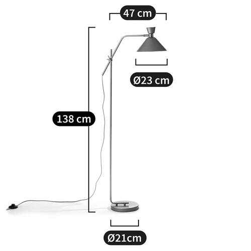 Торшер с поворотным плафоном Davy Brass Floor Lamp Торшер с поворотным плафоном Davy Brass Floor Lamp в Костроме