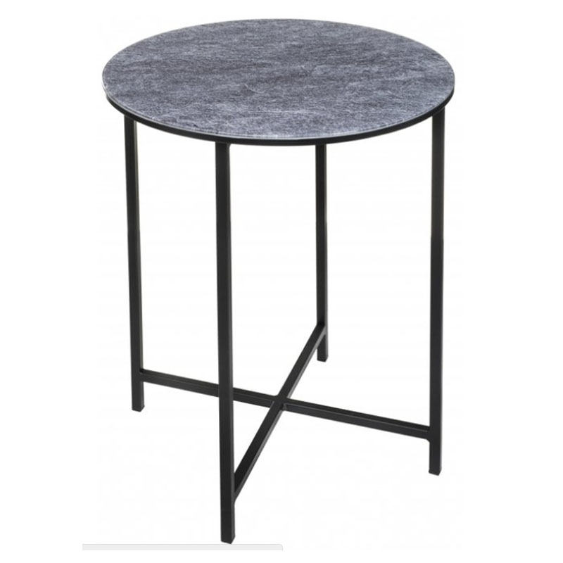Приставной стол Zermatt Side Table round gray Серый (Gray) Приставной стол Zermatt Side Table round gray Серый (Gray) в Костроме | Loft Concept