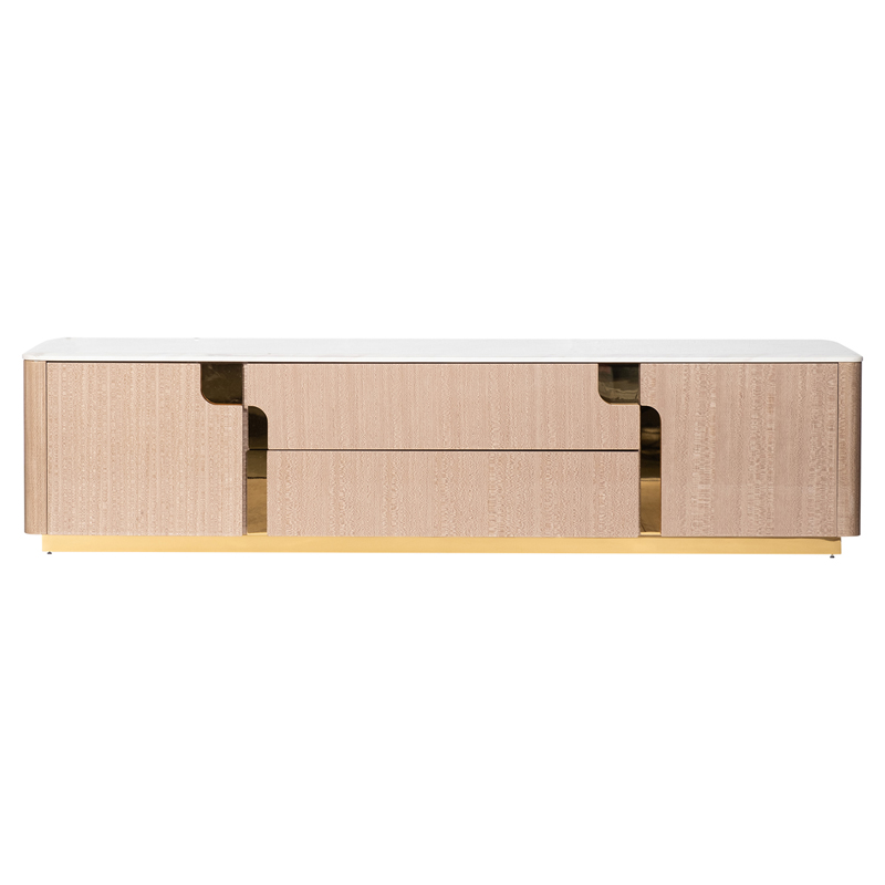 TV-тумба Bertran TV stand Латунь Бежевый Белый в Костроме | Loft Concept 