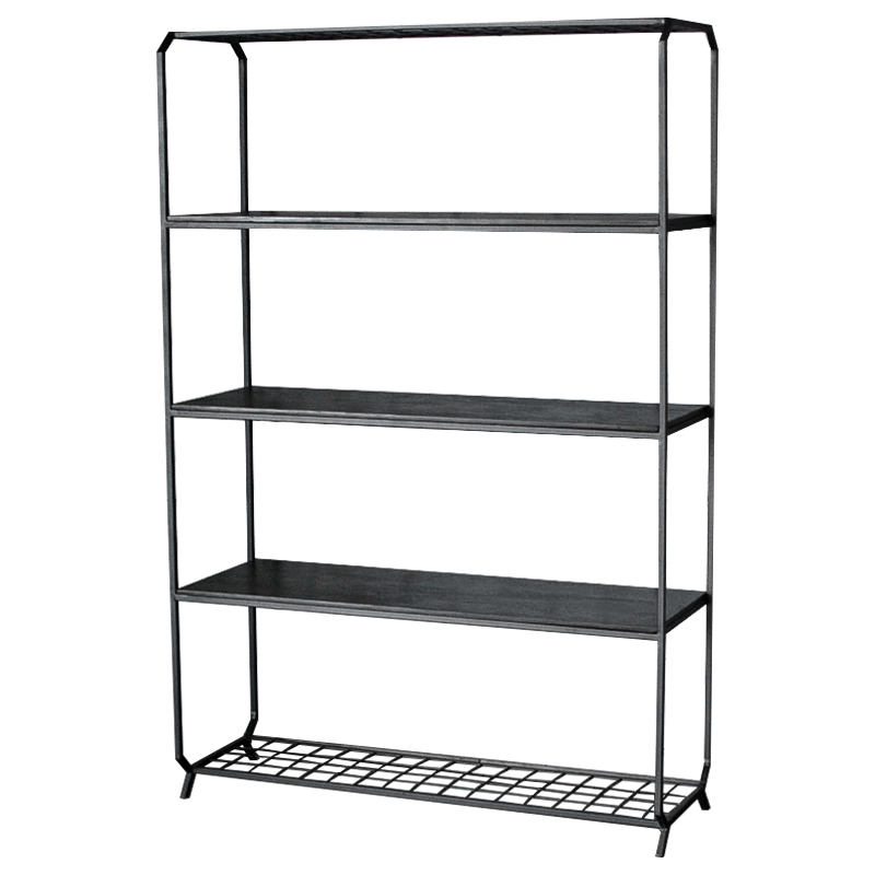 Стеллаж Jaeden Industrial Metal Rust Rack Черный Стеллаж Jaeden Industrial Metal Rust Rack Черный в Костроме | Loft Concept