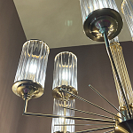 Люстра с 9-ю цилиндрическими стеклянными плафонами Jeanette варинант исполнения - 5 | Loft Concept в Костроме