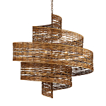 Люстра фактурная в виде спирали Enveloping Art варинант исполнения - 1 | Loft Concept в Костроме