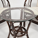 Комплект уличной мебели из ротанга Serenity Dark Brown варинант исполнения - 4 | Loft Concept в Костроме