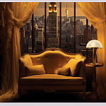 Настольная лампа c абажуром в форме купола из натурального камня  Heavenly Harmony варинант исполнения - 6 | Loft Concept в Костроме