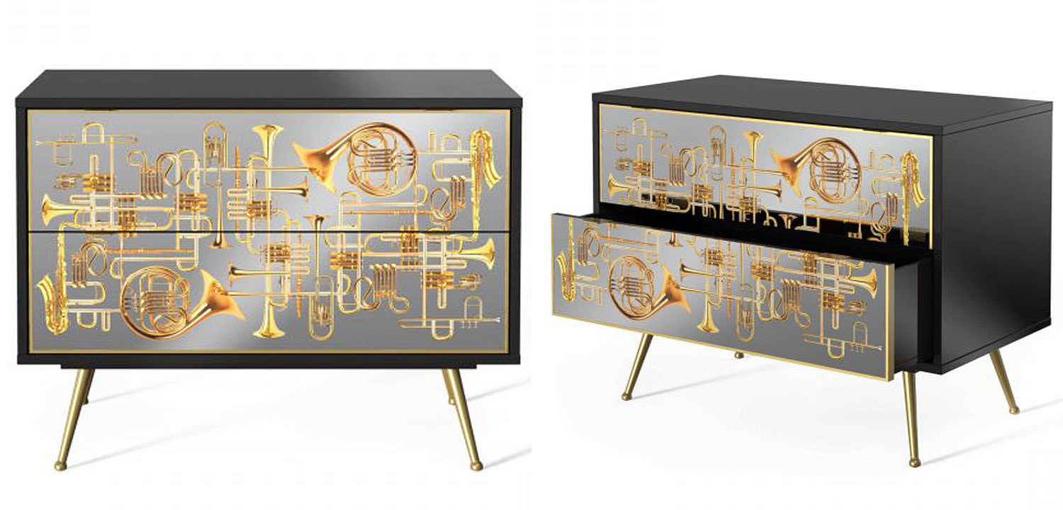Комод Seletti Chest of Two Drawers Trumpets Комод Seletti Chest of Two Drawers Trumpets - Loft-Concept в Костроме