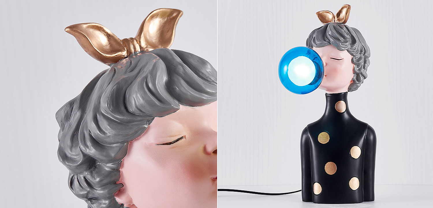 Настольная лампа Bubble Gum Table Lamp blue Настольная лампа Bubble Gum Table Lamp blue - Loft-Concept в Костроме