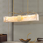 Люстра прямоугольная из фактурного стекла Chandelier Beam варинант исполнения - 6 | Loft Concept в Костроме