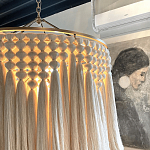 Люстра белая плетеная с кисточками Boho Tassel Chandelier варинант исполнения - 4 | Loft Concept в Костроме