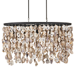 Люстра овальная с подвесками из устричных раковин Sea Ravens варинант исполнения - 3 | Loft Concept в Костроме