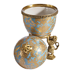 Шкатулка на величественных львах из фарфора с бронзовыми элементами Eden Garden варинант исполнения - 2 | Loft Concept в Костроме