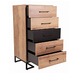 Комод с 5-ю ящиками в стиле лофт Urban Style Space варинант исполнения - 5 | Loft Concept в Костроме