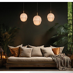 Подвесной светильник светодиодный с плафоном сферической формы Stone Helios варинант исполнения - 1 | Loft Concept в Костроме