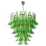 Люстра из семи ярусов зеленого стекла Independence варинант исполнения - 1 | Loft Concept в Костроме