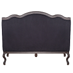 Диван двухместный George Grand Seating black velour варинант исполнения - 3 | Loft Concept в Костроме