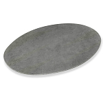 Стол обеденный с серой овальной столешницей из керамики на четырех деревянных ножках Gray Ceramics варинант исполнения - 2 | Loft Concept в Костроме