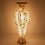 Торшер из перламутра в виде вазы Indonesian Vase варинант исполнения - 2 | Loft Concept в Костроме