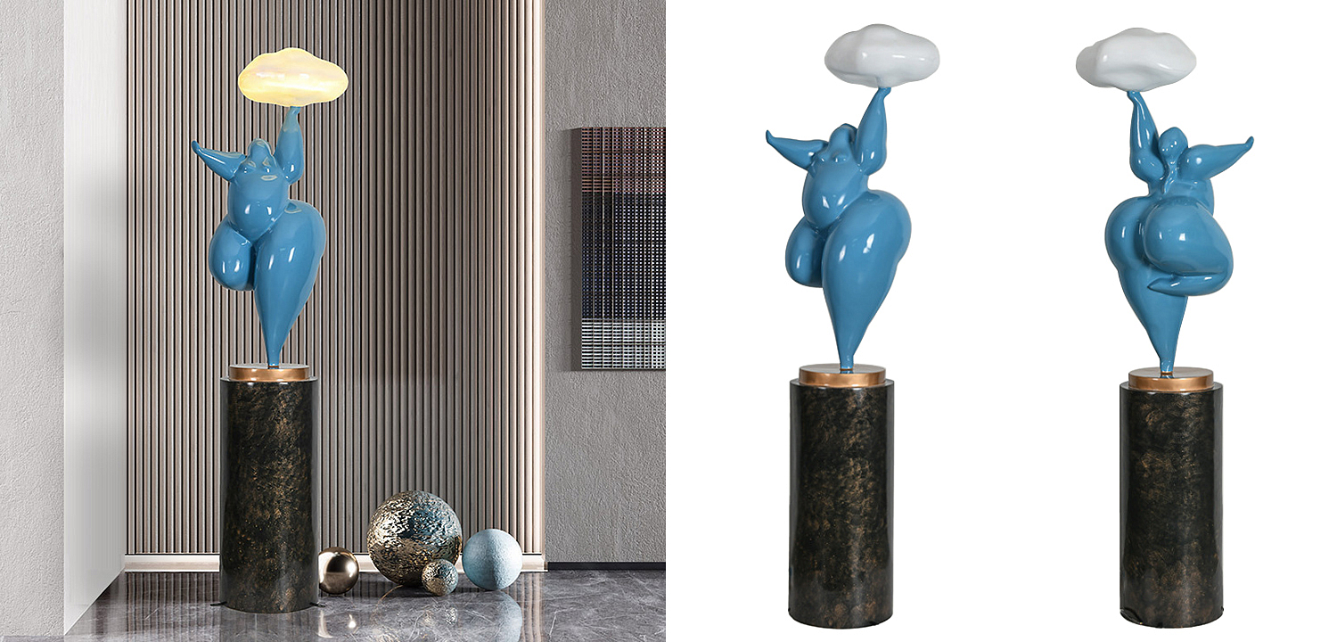 Торшер In The Clouds Blue Floor Lamp Торшер In The Clouds Blue Floor Lamp - Loft-Concept в Костроме