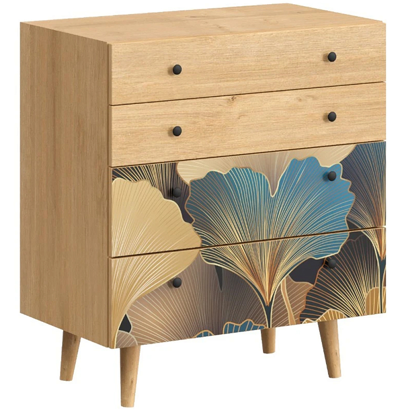 Комод с принтом на ящиках Elise Chest of Drawers Мульти Древесина Комод с принтом на ящиках Elise Chest of Drawers Мульти Древесина в Костроме | Loft Concept