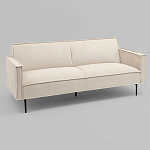 Диван современный вельветовый прямой Worcester Молочный варинант исполнения - 1 | Loft Concept в Костроме