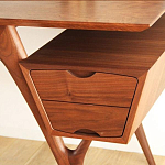 Письменный стол прямоугольный с 2-мя ящиками и полкой Idenontal варинант исполнения - 4 | Loft Concept в Костроме