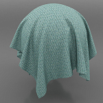 Мебельная ткань Шенилл бирюзовый цвет 142 см T4-61 варинант исполнения - 12 | Loft Concept в Костроме