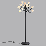 Торшер с плафонами из белых фарфоровых цветов на изогнутых ветвях Floralis варинант исполнения - 4 | Loft Concept в Костроме