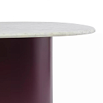 Журнальный столик овальный с мраморной столешницей Decor Showcase варинант исполнения - 3 | Loft Concept в Костроме