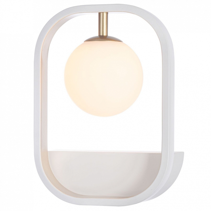 Бра Michele Ball Sconces Белый Золотой Серебряный Бра Michele Ball Sconces Белый Золотой Серебряный в Костроме | Loft Concept