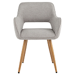 Стул в рогожке серого цвета NEASAN STOOL варинант исполнения - 2 | Loft Concept в Костроме