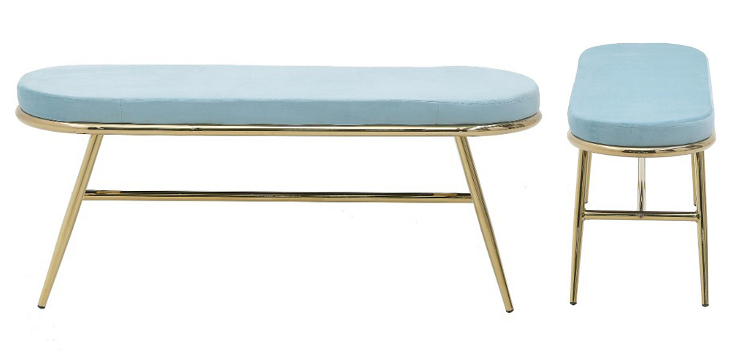 Банкетка Nicolene Banquet Blue Банкетка Nicolene Banquet Blue - Loft-Concept в Костроме