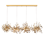 Люстра подвесная из четырех частей с металлическими круглыми элементами Terzani Argent варинант исполнения - 1 | Loft Concept в Костроме