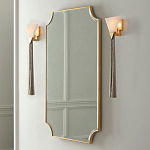 Зеркало в золотой деревянной раме Riviera варинант исполнения - 2 | Loft Concept в Костроме