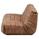 Дизайнерский кожаный диван коричневый без подлокотников Aveline Leather Sofa варинант исполнения - 3 | Loft Concept в Костроме